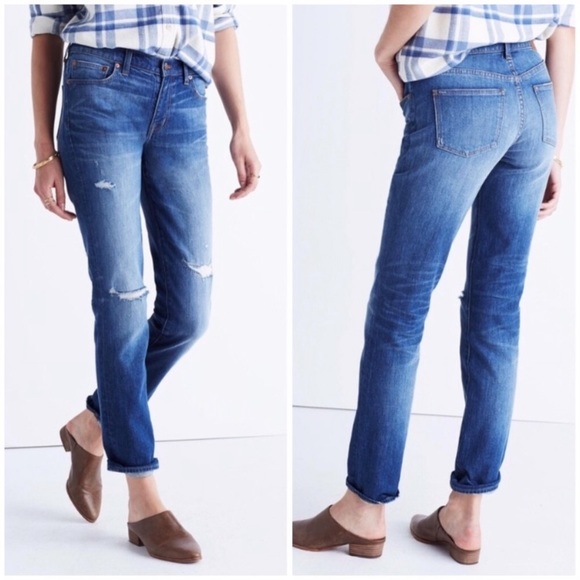 Madewell Denim - Madewell Slim Boyfriend Jeans Brinville Wash Sz 26